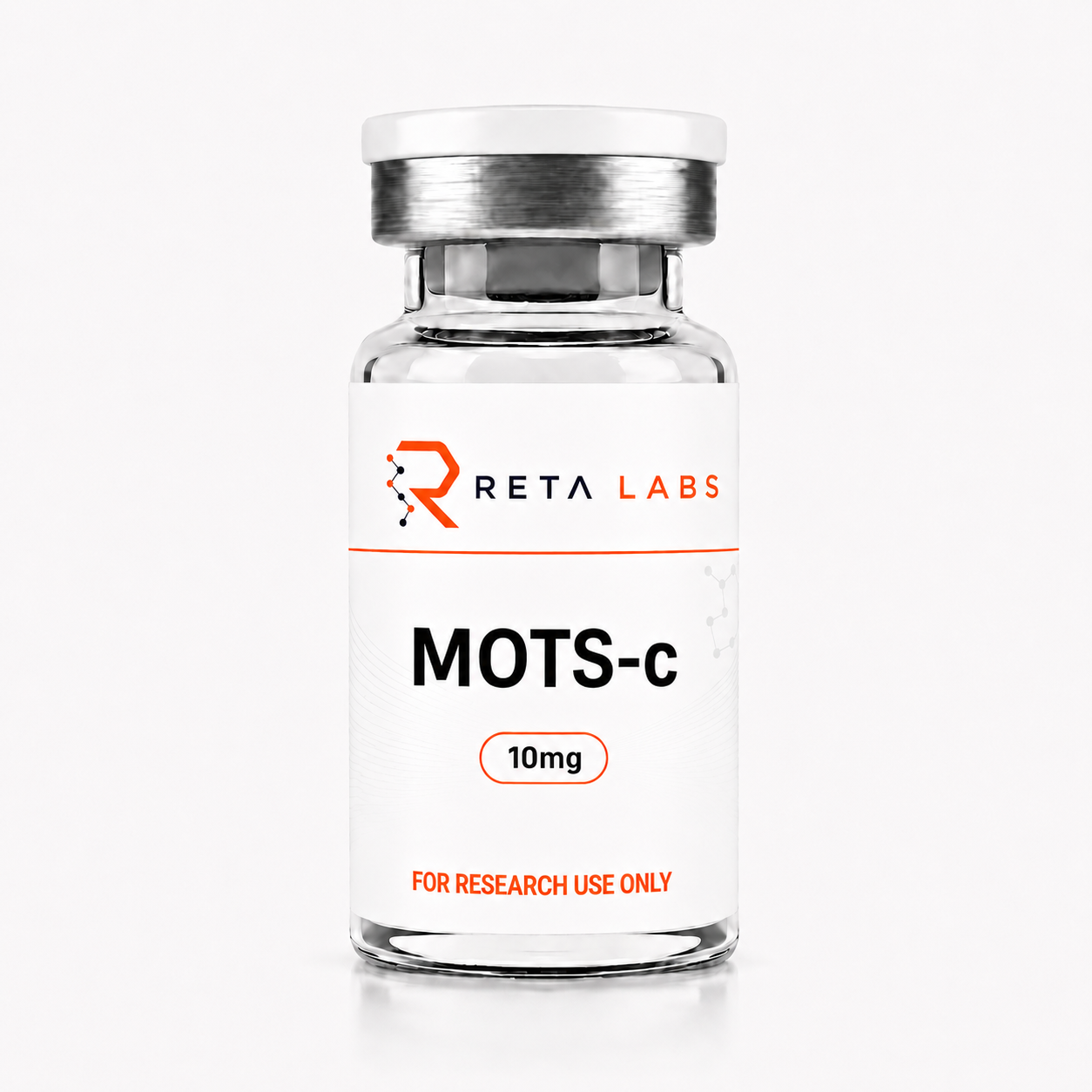 Lyophilized MOTS-c research peptide vial for laboratory research in Canada