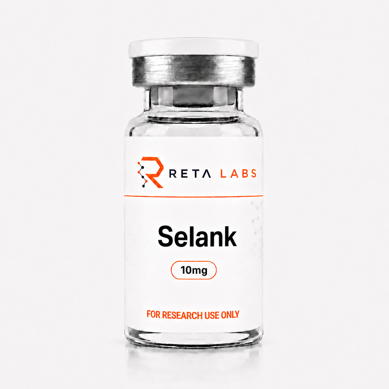 Lyophilized selank research peptide vial available to buy in Canada