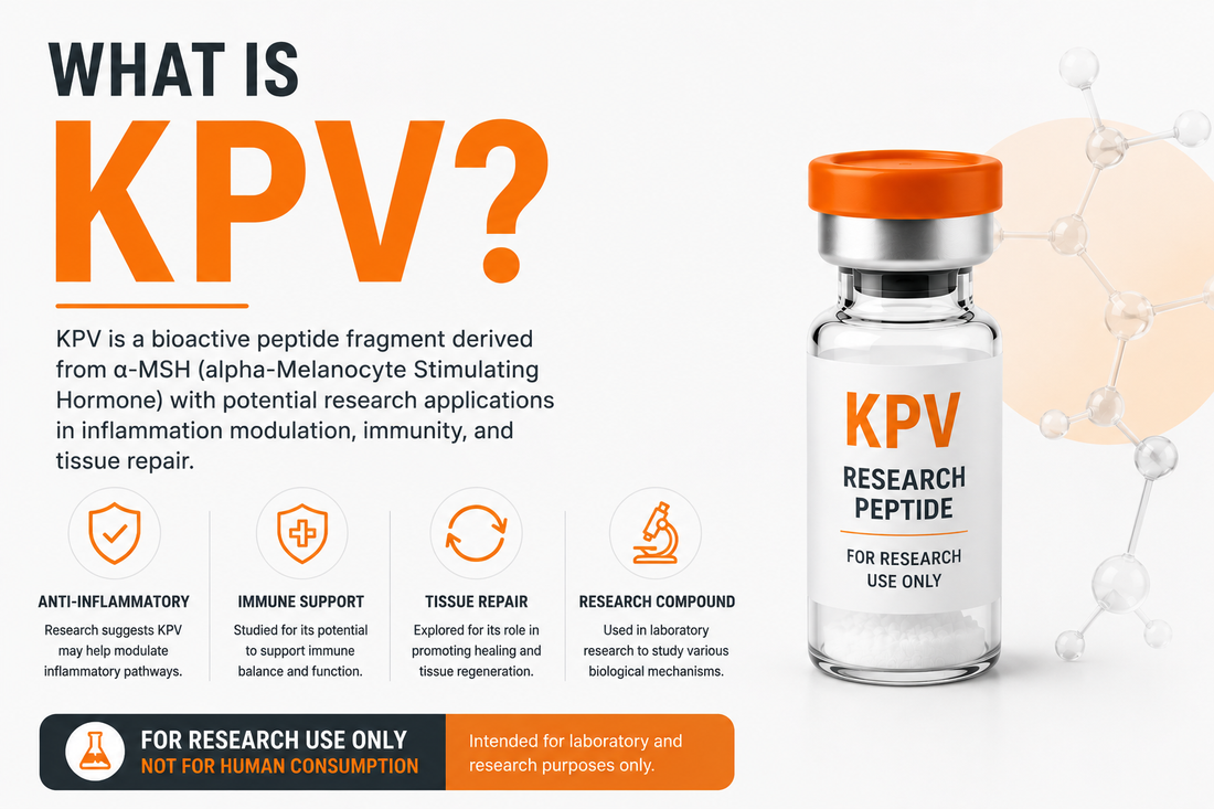 What is KPV peptide research guide showing KPV tripeptide structure
