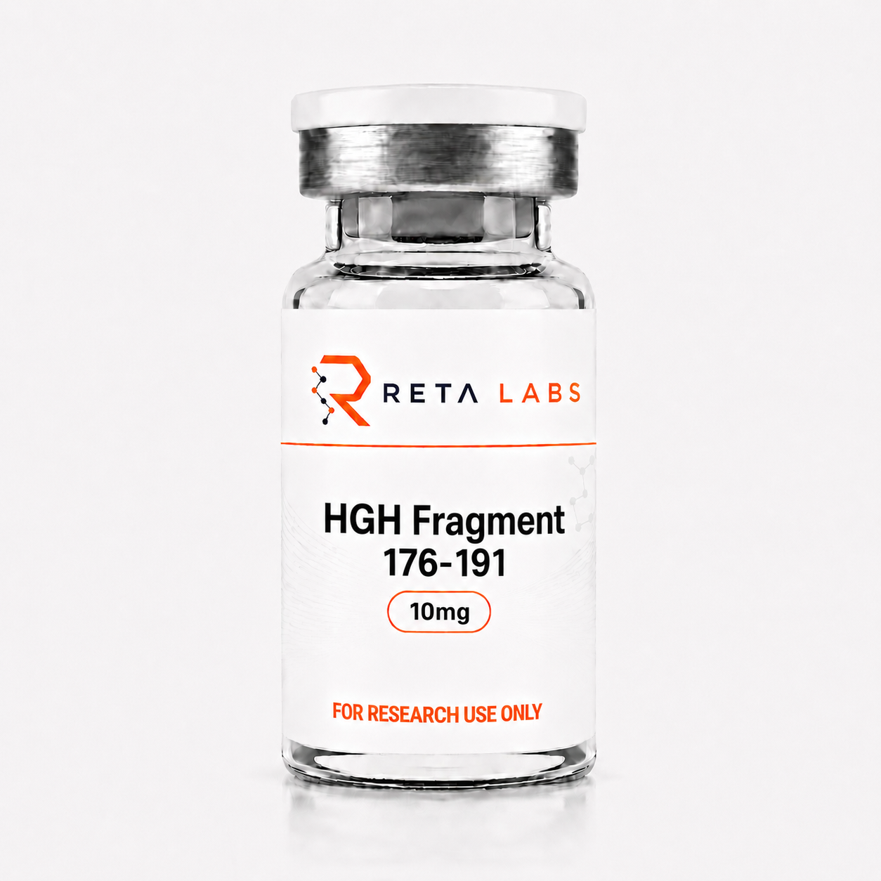 Lyophilized HGH Fragment 176-191 research peptide vial available in Canada
