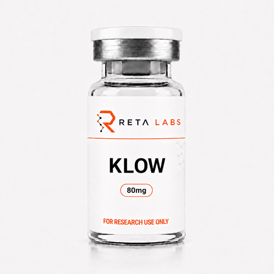 KLOW Stack 80mg GHK-Cu BPC-157 TB-500 KPV research peptide