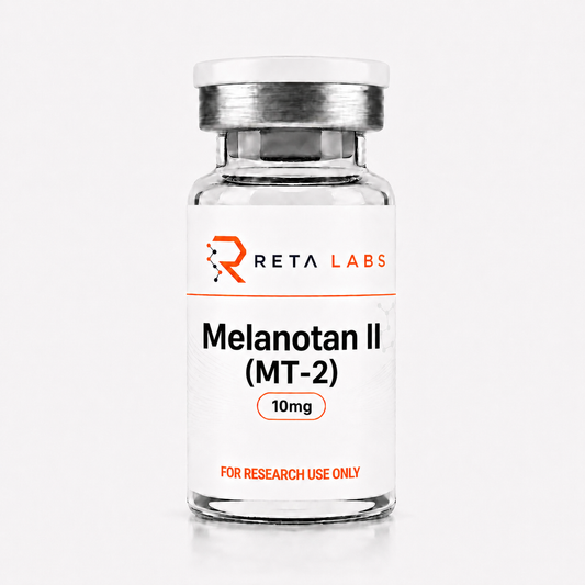 Lyophilized melanotan 2 research peptide vial available to buy in Canada