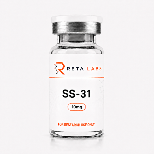 Lyophilized SS-31 research peptide vial available to buy in Canada